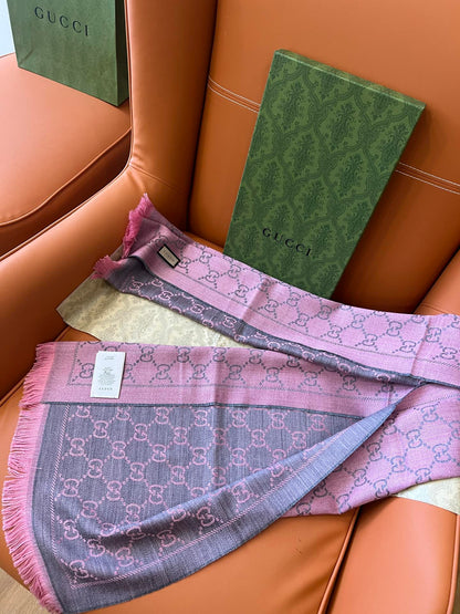 GUCCI 25S SCARF 180 IN WOOL 644860