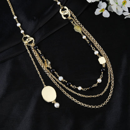 CHANEL 25S CHAIN BELT WITH PEARL 610546