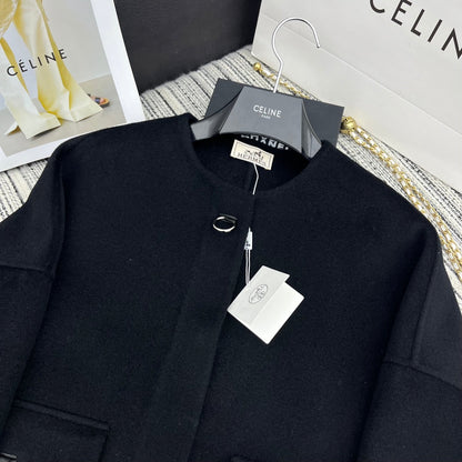HERMES 25S DOUBLE-FACED CASHMERE JACKET 381