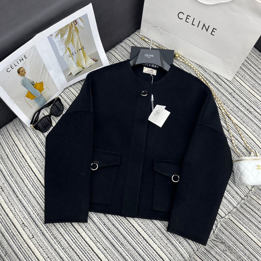 HERMES 25S DOUBLE-FACED CASHMERE JACKET 381