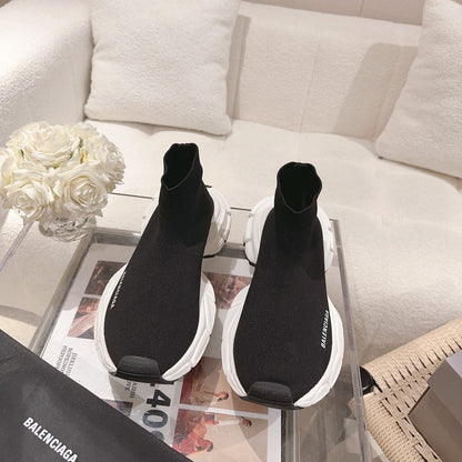 BALENCIAGA 25S SPEED TRAINER SNEAKERS 55 MM IN BLACK KNIT STYLE 5