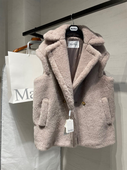 MAX MARA 25S SLEEVELESS TEDDY VEST 99550
