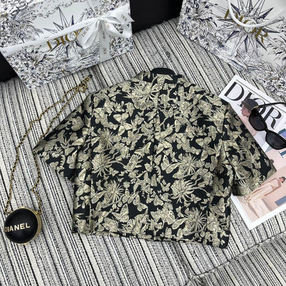 DIOR 25S CROPPED JACQUARD JACKET 796