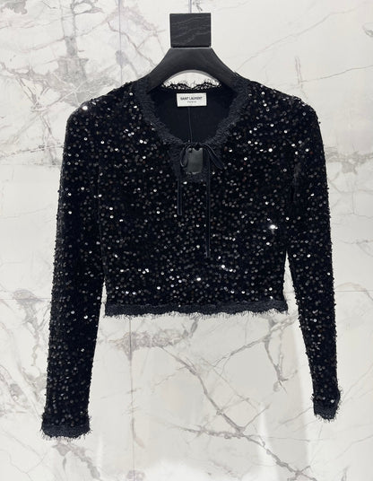 YSL 25S V-NECK TOP STYLE 125