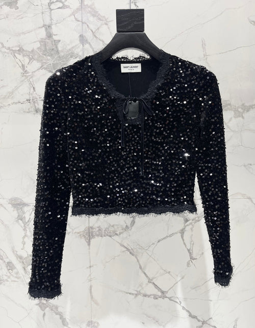 YSL 25S V-NECK TOP STYLE 125