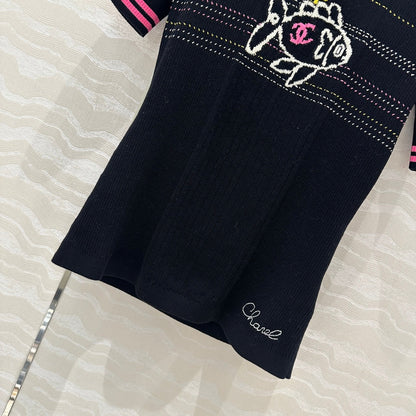 CC 25 T- shirt Black Wool