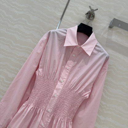 PRADA PREMIUM SHIRT DRESS WITH WAISTED DESIGN 276303