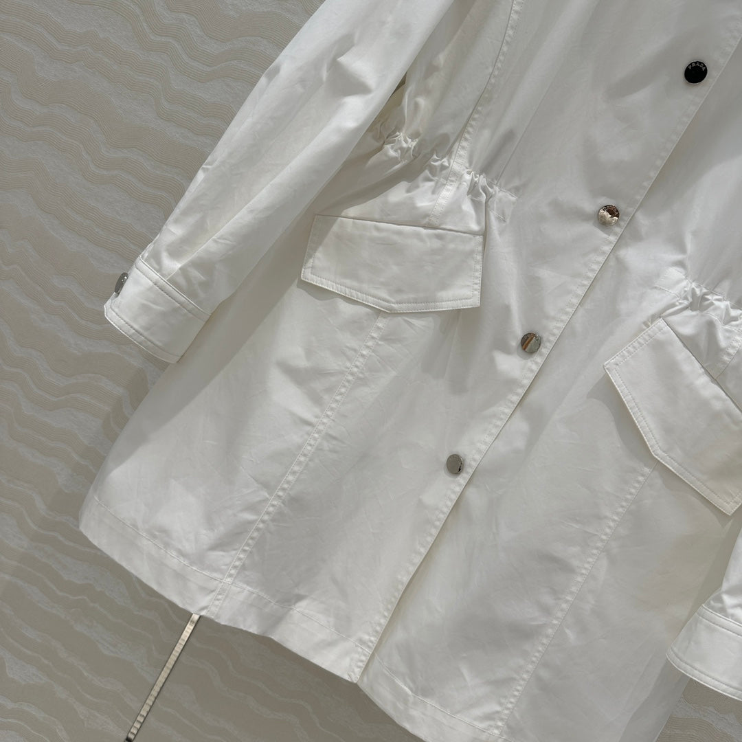 PRADA WINDBREAKER JACKET WITH TRIANGULAR POCKETS 276314
