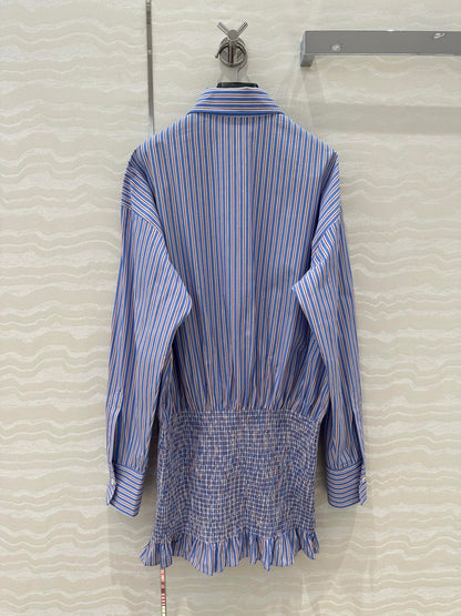 PRADA PREMIUM SHIRT DRESS WITH HIP-HUGGING DESIGN 276305