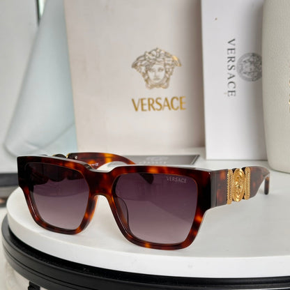 EMBOSSED LOGO MEDUSA BIGGIE SQUARE FRAME SUNGLASSES VE4483D IN ACETATE