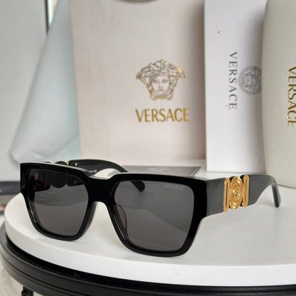 EMBOSSED LOGO MEDUSA BIGGIE SQUARE FRAME SUNGLASSES VE4483D IN ACETATE
