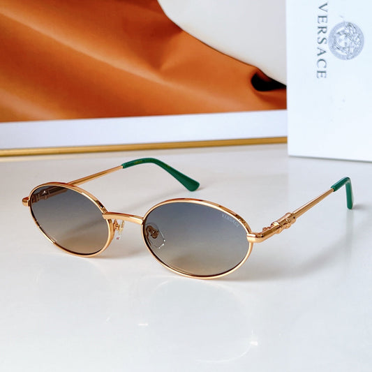 DAMIER PLAQUE OVAL FRAME SUNGLASSES MOD X13  IN METAL