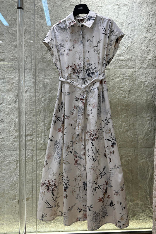 DR ELEGANT PRINT DRESS 25S IN COTTON 266188