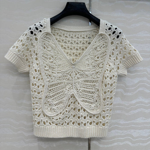 DIOR SHORT-SLEEVE MESH TOP 270069