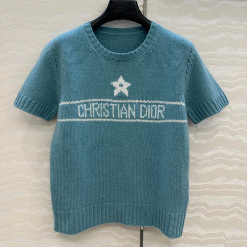 DIOR SHORT-SLEEVE CASHMERE SWEATER 264913
