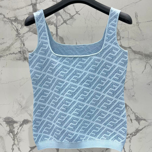 FEND 25S JACQUARD KNIT VEST 264229