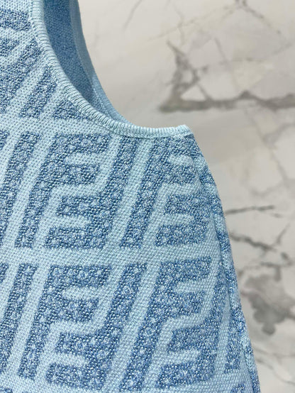 FEND 25S JACQUARD KNIT VEST 264229
