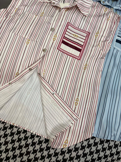 GUCC SHIRT JACKET AND SHORTS SET 25S IN ACETATE 266681