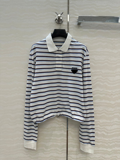PRADA LONG-SLEEVE POLO SHIRT 270087