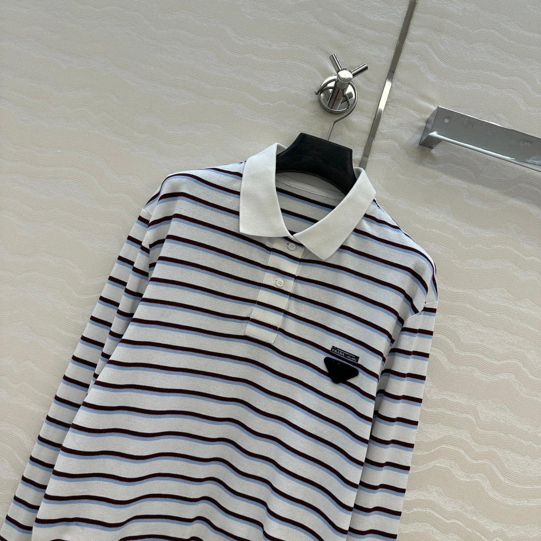 PRADA LONG-SLEEVE POLO SHIRT 270087