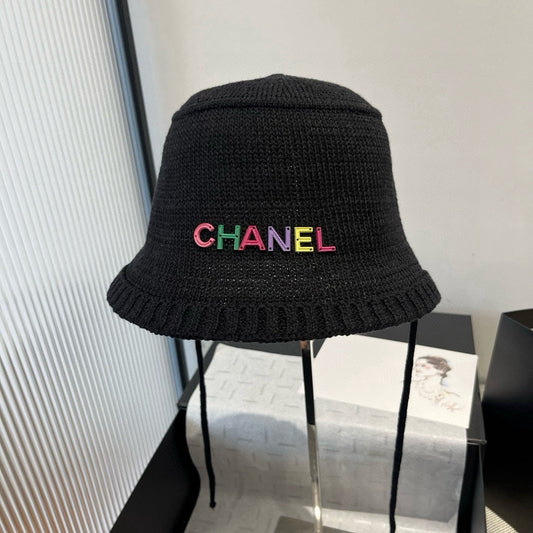 WOVEN BUCKET HAT BLACK 673998
