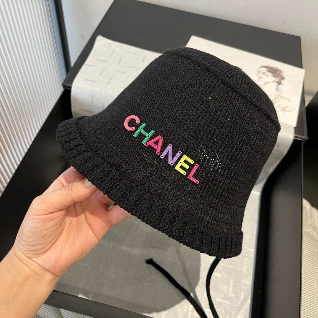 WOVEN BUCKET HAT BLACK 673998