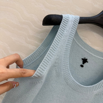 DIOR U-NECK CASHMERE VEST 276279