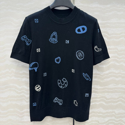 HERMES SHORT SLEEVE JACQUARD T-SHIRT 276209