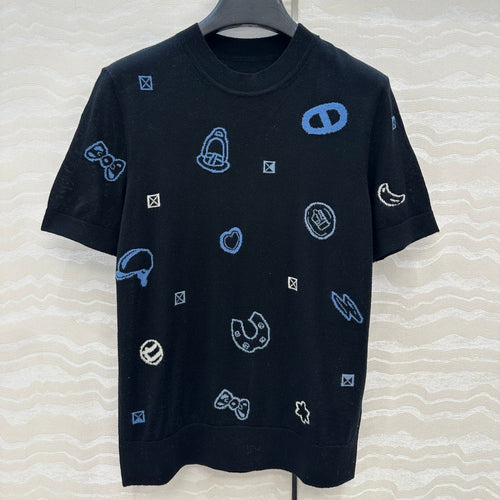 HERMES SHORT SLEEVE JACQUARD T-SHIRT 276209