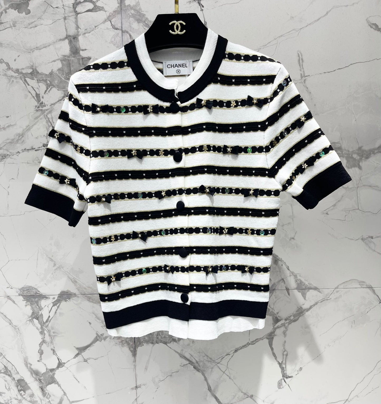 CHANEL 25S SHORT-SLEEVE CARDIGAN STYLE 106