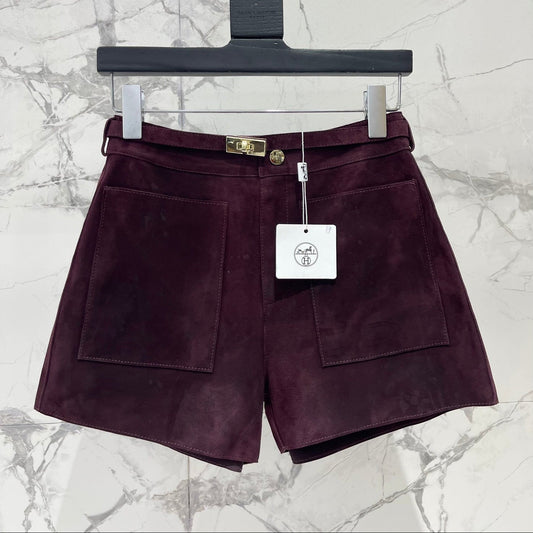 HERMES 25S SHEEPSKIN SHORTS 176