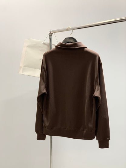 PRADA FLEECE JACKET WITH LAPEL STYLE 21