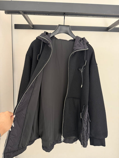 PRADA 25S KNIT HOODED JACKET 333