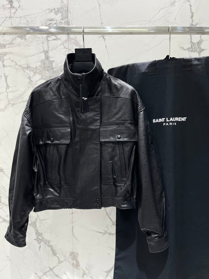 YSL 25S LEATHER JACKET STYLE 169