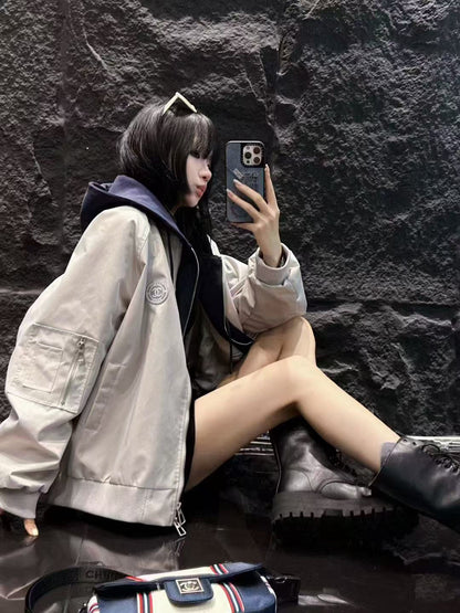 CHANEL 25S HOODED ZIP JACKET 382