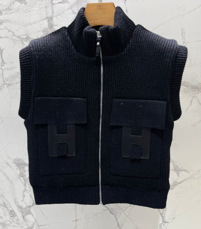 HERMES 25S SLEEVELESS KNIT VEST 230