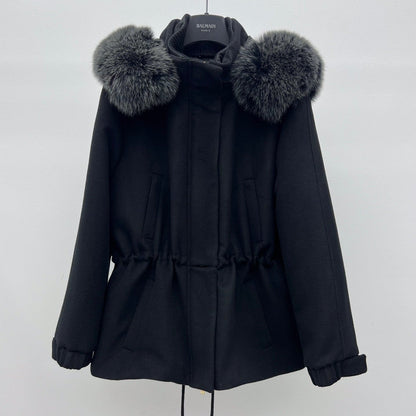 LP 26S FUR-COLLAR KNIT JACKET 473