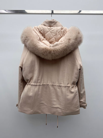 LP 26S FUR-COLLAR KNIT JACKET 470