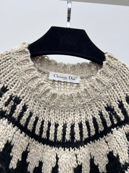 DIOR 25S JACQUARD KNIT SWEATER 668