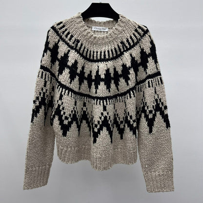 DIOR 25S JACQUARD KNIT SWEATER 668