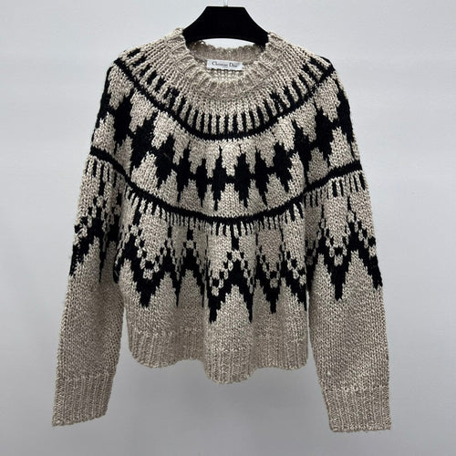 DIOR 25S JACQUARD KNIT SWEATER 668