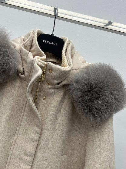 LP 26S FUR-COLLAR KNIT JACKET 471