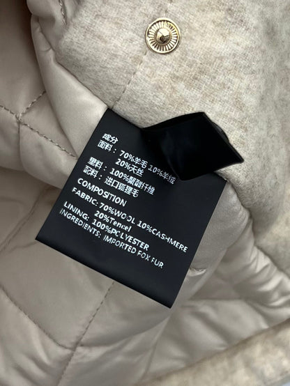 LP 26S FUR-COLLAR KNIT JACKET 471
