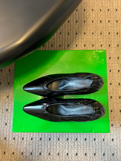 BOTTEGA VENETA 26S HIGH HEELS 40 MM IN BLACK CALFSKIN