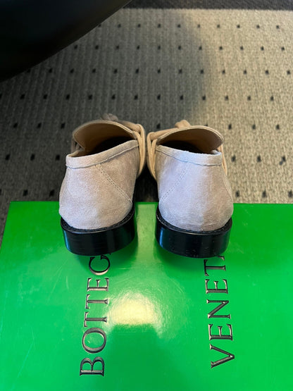 BOTTEGA VENETA 26S LOAFERS IN LIGHT BEIGE SUEDE