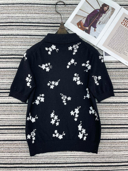 CHANEL 26S SHORT-SLEEVE KNIT TOP 951