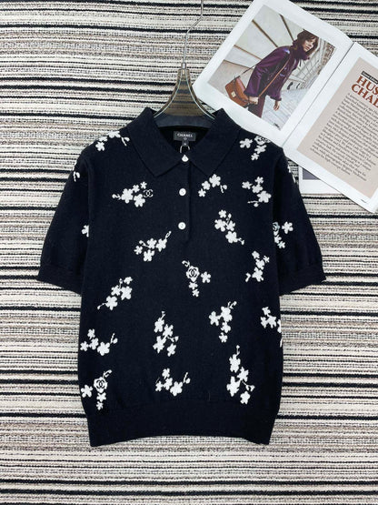 CHANEL 26S SHORT-SLEEVE KNIT TOP 951