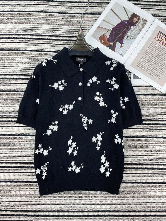 CHANEL 26S SHORT-SLEEVE KNIT TOP 951