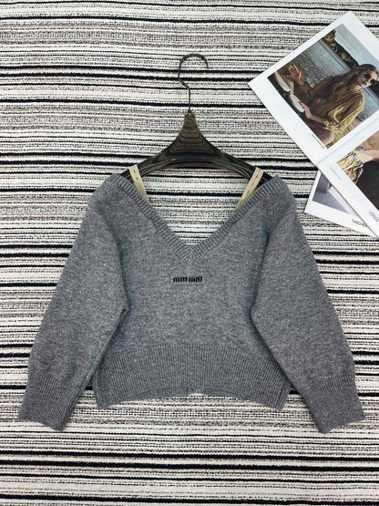MIUMIU 26S KNIT SHORT SLEEVED T-SHIRT 943