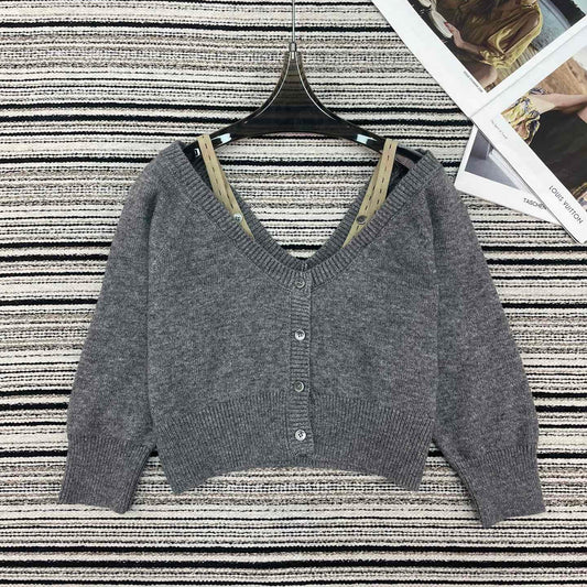 MIUMIU 26S KNIT SHORT SLEEVED T-SHIRT 943